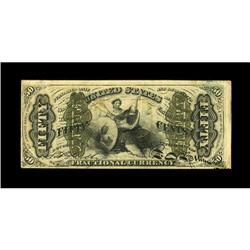 Fr. 1365 50c Third Issue Justice Very Fine.