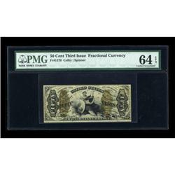 Fr. 1370 50c Third Issue Justice PMG Choice