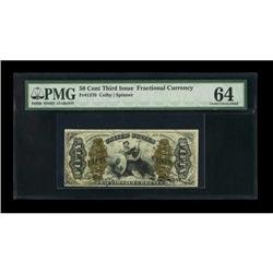 Fr. 1370 50c Third Issue Justice PMG Choice