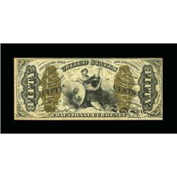 Fr. 1370 50c Third Issue Justice About New.