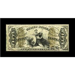 Fr. 1371 50c Third Issue Justice Extremely Fine.