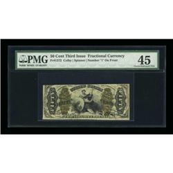 Fr. 1372 50c Third Issue Justice PMG Choice