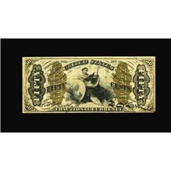 Fr. 1372 50c Third Issue Justice with Inverted