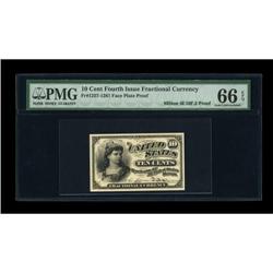 Milton 4E10F.2 10¢ Fourth Issue Proof PMG Gem