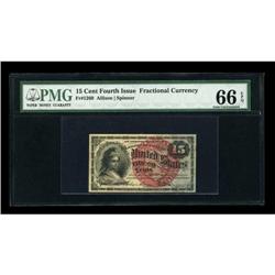 Fr. 1269 15c Fourth Issue PMG Gem Uncirculated