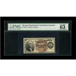 Fr. 1301 25¢ Fourth Issue PMG Choice