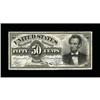 Image 1 : Fr. 1374 50c Fourth Issue Lincoln Choice About