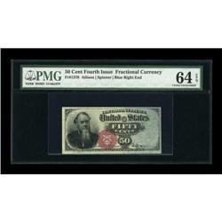 Fr. 1376 50c Fourth Issue Stanton PMG Choice