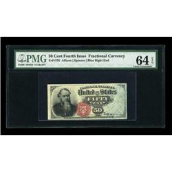Fr. 1376 50c Fourth Issue Stanton PMG Choice