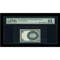 Milton 5E10R.2 10¢ Fifth Issue Back Proof PMG