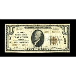 Clarksville, AR - $10 1929 Ty. 2 The Farmers NB