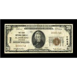 El Dorado, AR - $20 1929 Ty. 1 The First NB Ch.