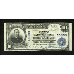 Fort Smith, AR - $10 1902 Plain Back Fr. 631 The
