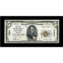 Malvern, AR - $5 1929 Ty. 1 The First NB Ch. #