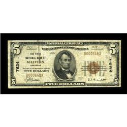 Malvern, AR - $5 1929 Ty. 1 The First NB Ch. #