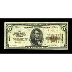 Bakersfield, CA - $5 1929 Ty. 1 First NB Ch. #