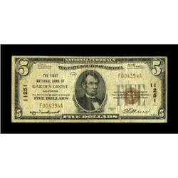 Garden Grove, CA - $5 1929 Ty. 1 The First NB