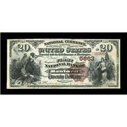 Hanford, CA - $20 1882 Brown Back Fr. 504 The