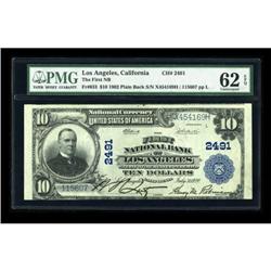 Los Angeles, CA - $10 1902 Plain Back Fr. 633