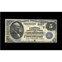 Los Angeles, CA - $5 1882 Value Back Fr. 574 The