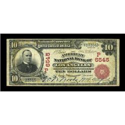 Los Angeles, CA - $10 1902 Red Seal Fr. 613 The