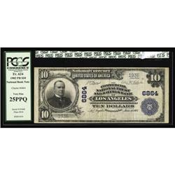 Los Angeles, CA - $10 1902 Plain Back Fr. 624 The Comme