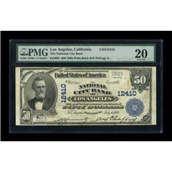 Los Angeles, CA - $50 1902 Plain Back Fr. 685