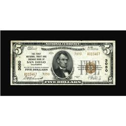 San Diego, CA - $5 1929 Ty. 2 The First National