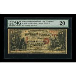 San Francisco, CA - $5 Original National Gold