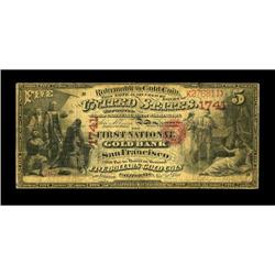 San Francisco, CA - $5 1870 Fr. 1136 The First