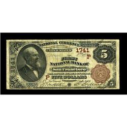 San Francisco, CA - $5 1882 Brown Back Fr. 471 First Na