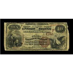 San Francisco, CA - $10 1882 Brown Back First NB