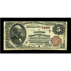 San Francisco, CA - $5 1882 Brown Back Fr. 477