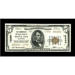 Santa Ana, CA - $5 1929 Ty. 2 The Commercial NB