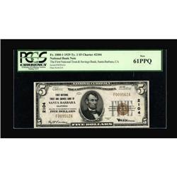 Santa Barbara, CA - $5 1929 Ty. 1 The First