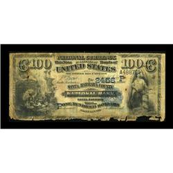 Santa Barbara, CA - $100 1882 Date Back Fr. 571