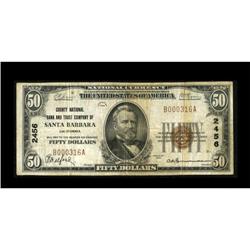 Santa Barbara, CA - $50 1929 Ty. 1 The Santa