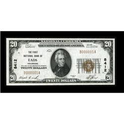 Eads, CO - $20 1929 Ty. 1 The First NB Ch. #