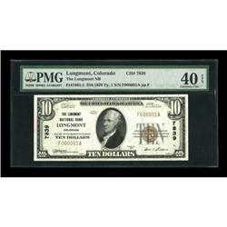 Longmont, CO - $10 1929 Ty. 1 The Longmont NB