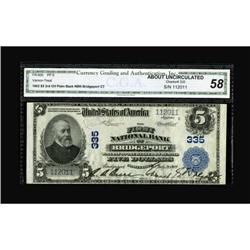 Bridgeport, CT - $5 1902 Plain Back Fr. 600 The