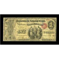 Bridgeport, CT - $1 Original Fr. 380 The