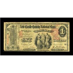 Odessa, DE - $1 1875 Fr. 383 The New Castle