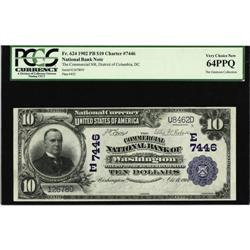 Washington, DC - $10 1902 Plain Back Fr. 624 The