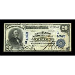 Tampa, FL - $20 1902 Plain Back Fr. 657 The