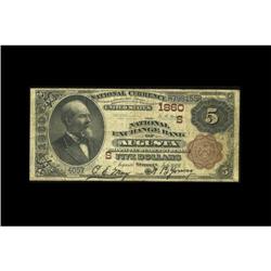 Augusta, GA - $5 1882 Brown Back Fr. 472 The