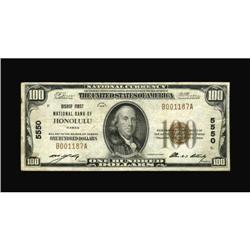 Honolulu, HI - $100 1929 Ty. 1 Bishop First NB