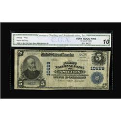 Ashton, ID - $5 1902 Plain Back Fr. 602 The