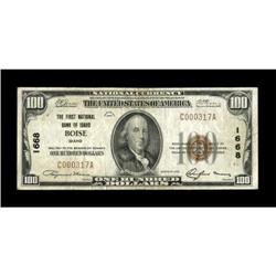 Boise, ID - $100 1929 Ty. 1 The First NB of