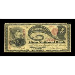 Alton, IL - $2 Original Fr. 387 The Alton NB Ch.