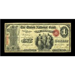 Aurora, IL - $1 Original Fr. 382 The Union NB